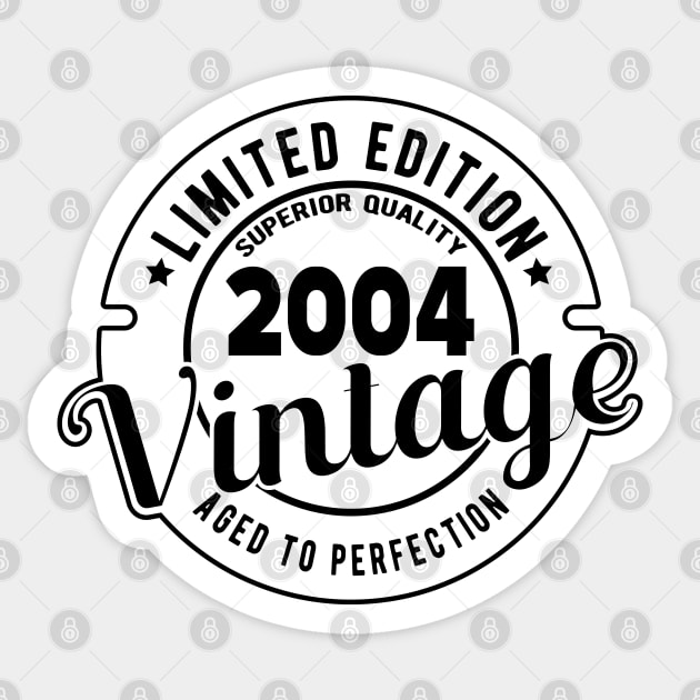 2004 VINTAGE - 17Th BIRTHDAY GIFT Sticker by KC Happy Shop